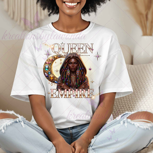 Queen of My Own Empire – Luxury Empowerment Tee (Unisex Soft style)