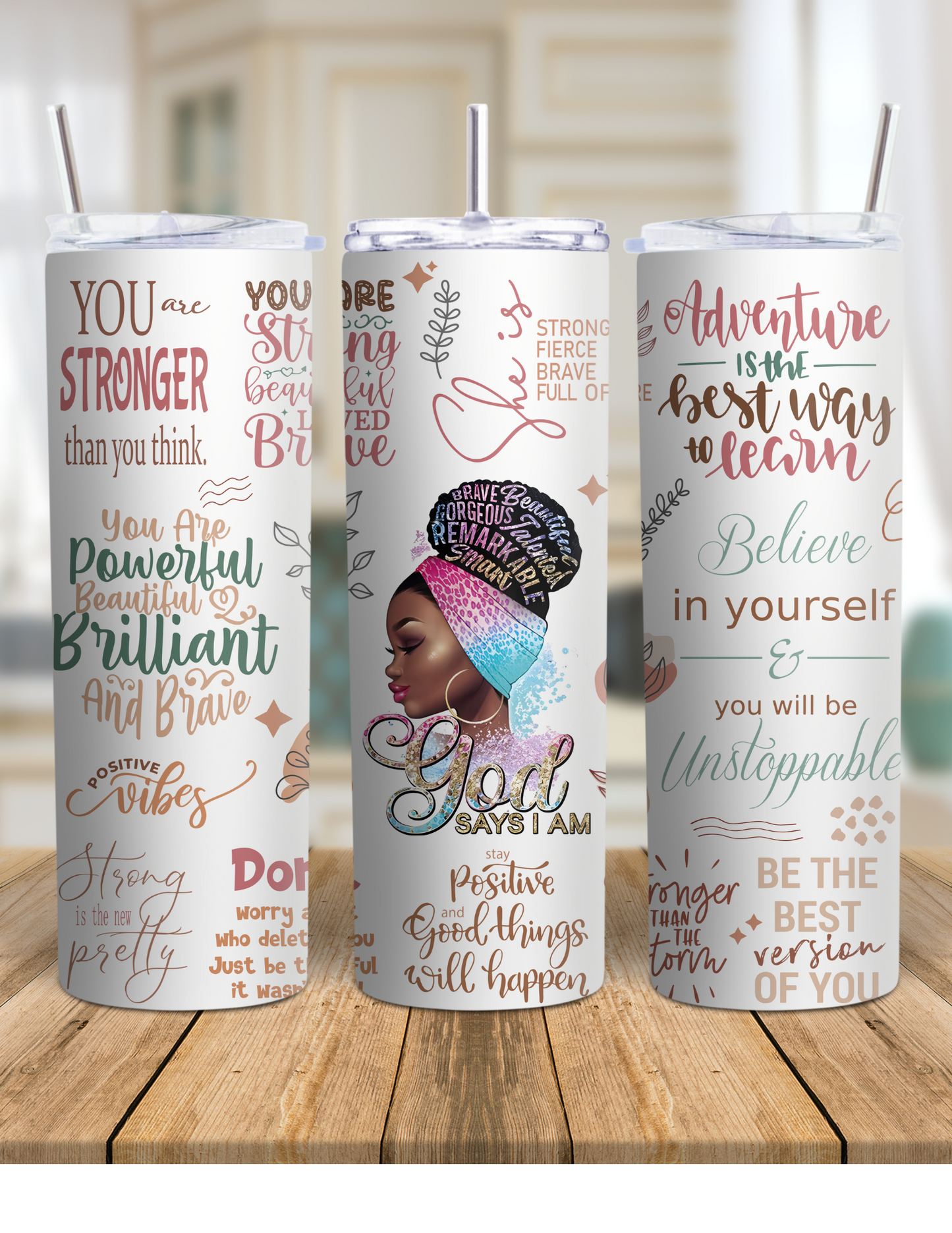 God Says I Am 20oz Tumbler